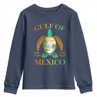 Gulf Of America Est 2025 Youth Sweatshirt Funny Turtle Beach Vibe