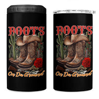 Boots On The Ground 4 in 1 Can Cooler Tumbler Cowgirl Line Dance Western Cowboy