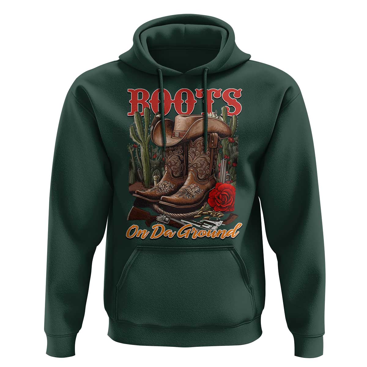 Boots On The Ground Hoodie Cowgirl Line Dance Western Cowboy