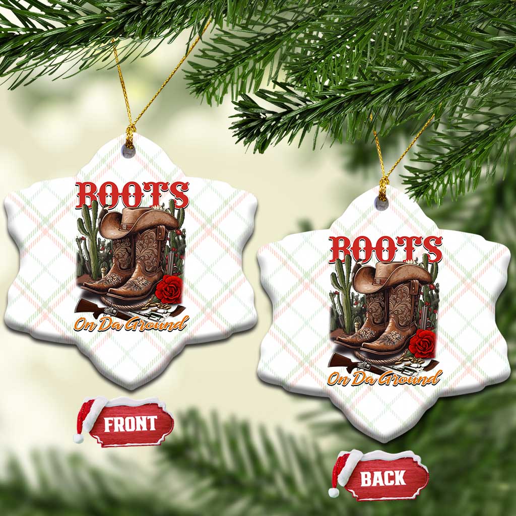 Boots On The Ground Ceramic Ornament Cowgirl Line Dance Western Cowboy - Wonder Print Shop