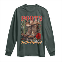 Boots On The Ground Long Sleeve Shirt Cowgirl Line Dance Western Cowboy
