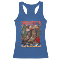 Boots On The Ground Racerback Tank Top Cowgirl Line Dance Western Cowboy