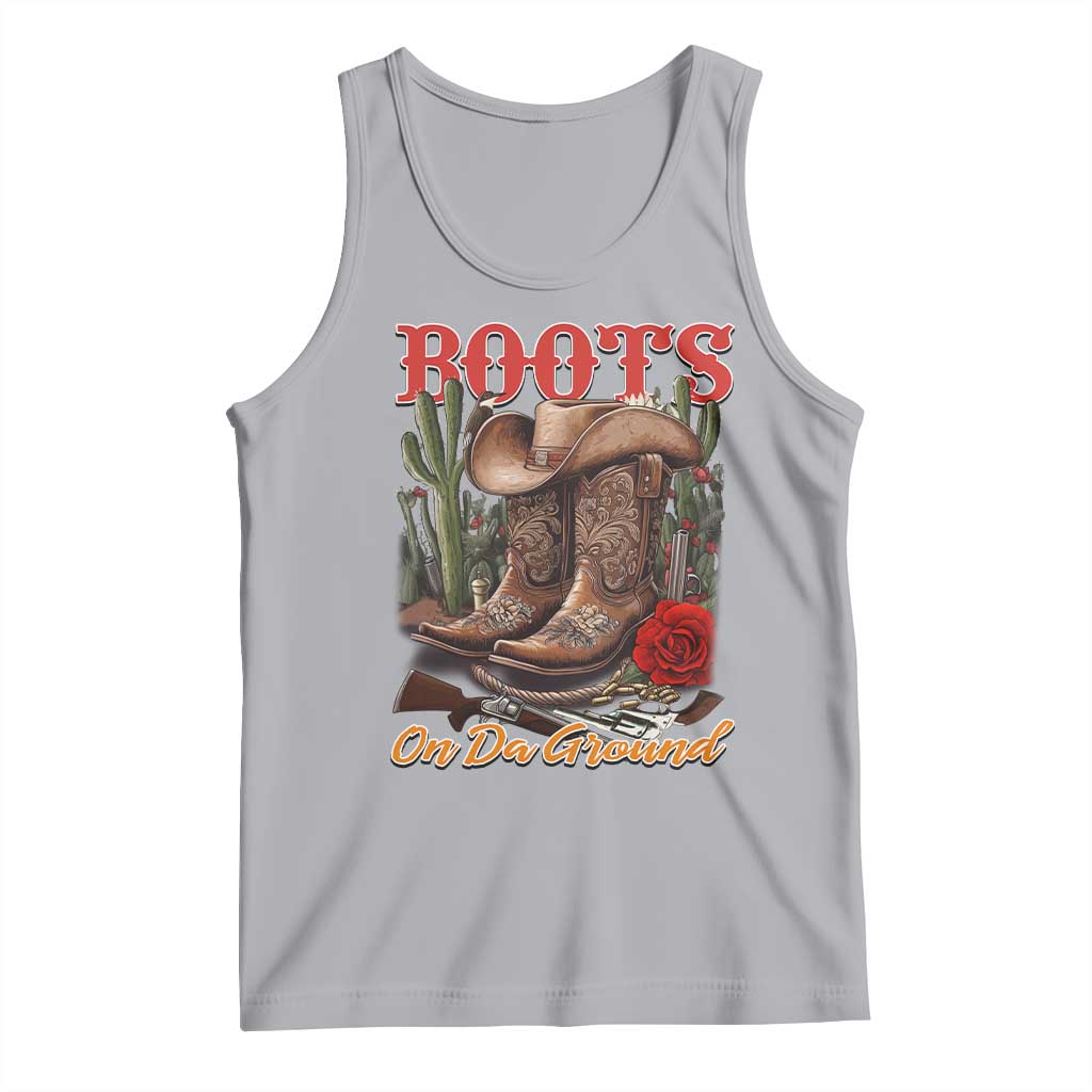 Boots On The Ground Tank Top Cowgirl Line Dance Western Cowboy