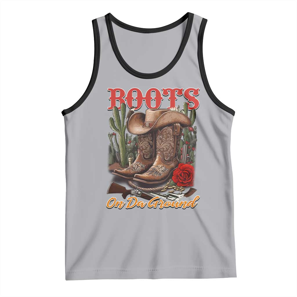 Boots On The Ground Tank Top Cowgirl Line Dance Western Cowboy