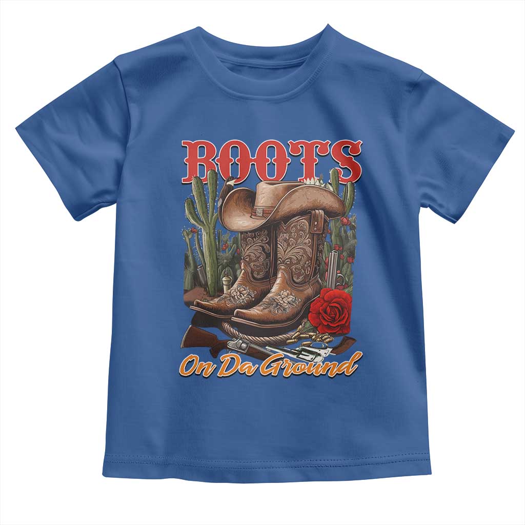 Boots On The Ground Toddler T Shirt Cowgirl Line Dance Western Cowboy