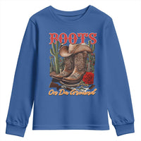 Boots On The Ground Youth Sweatshirt Cowgirl Line Dance Western Cowboy