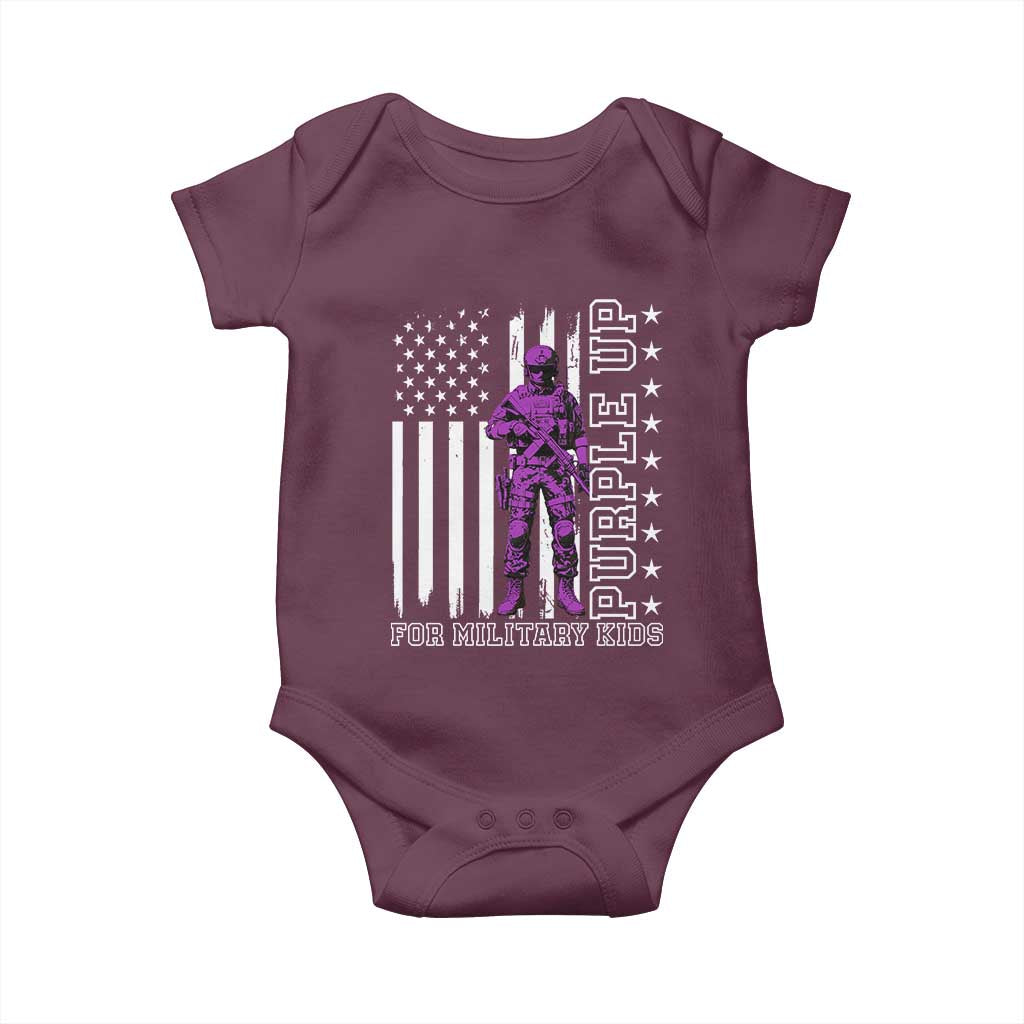 Purple Up For Military Kids Baby Onesie Military Child Month