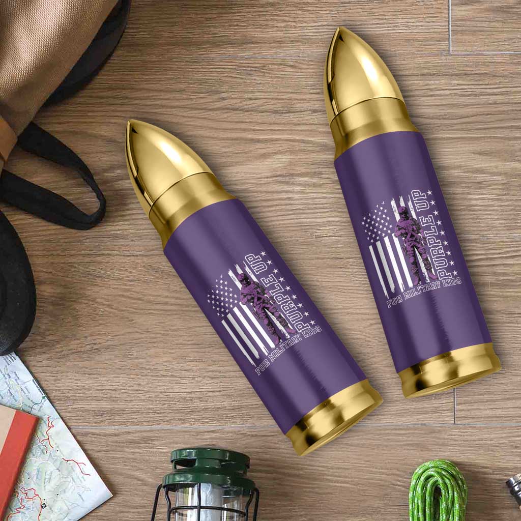 Purple Up For Military Kids Bullet Tumbler Military Child Month