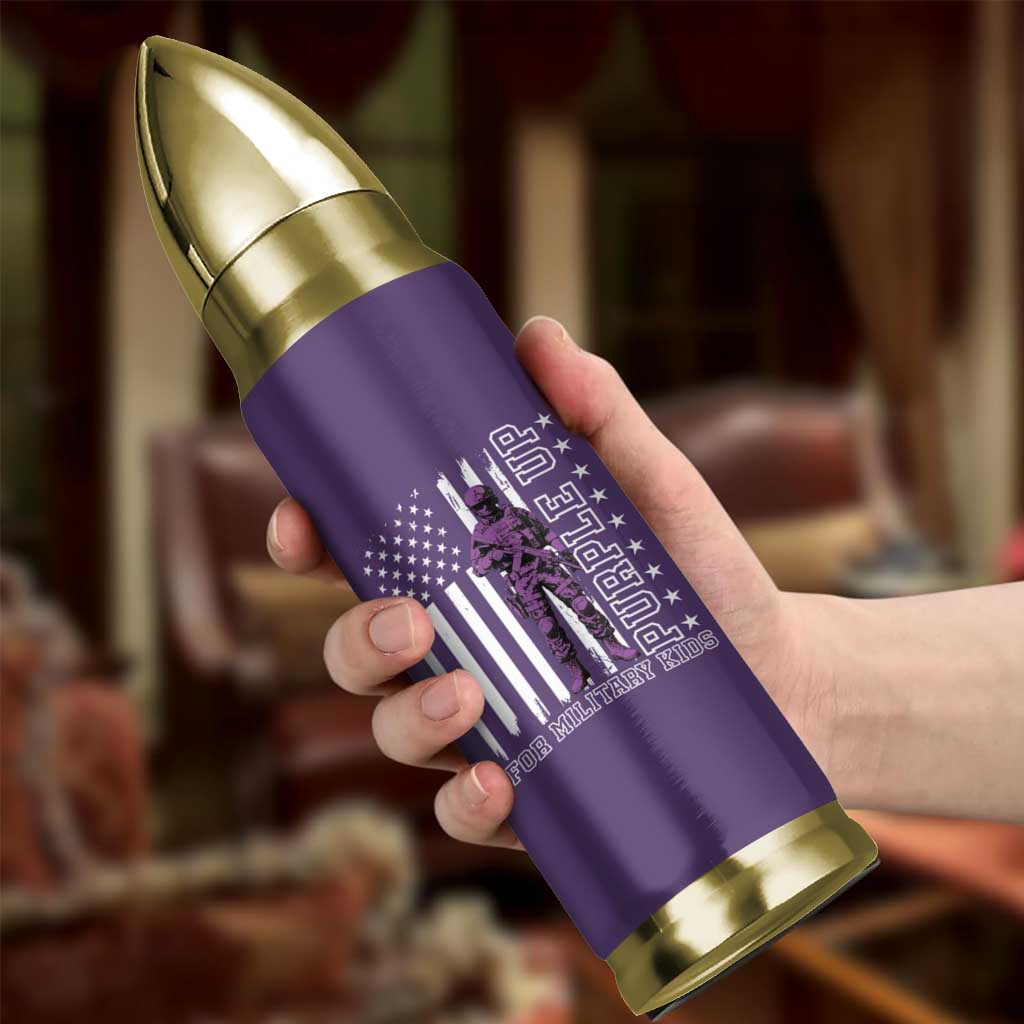 Purple Up For Military Kids Bullet Tumbler Military Child Month