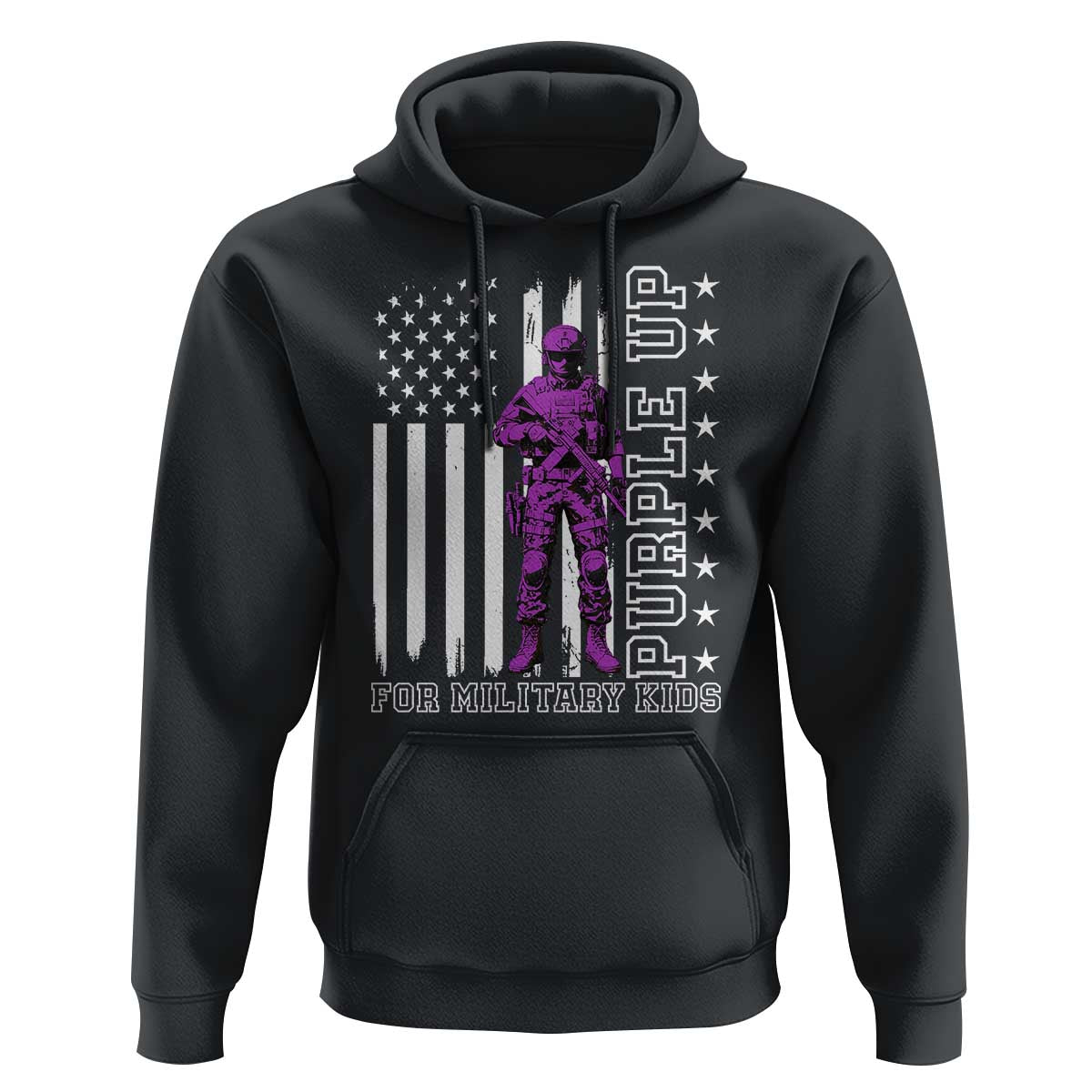 Purple Up For Military Kids Hoodie Military Child Month