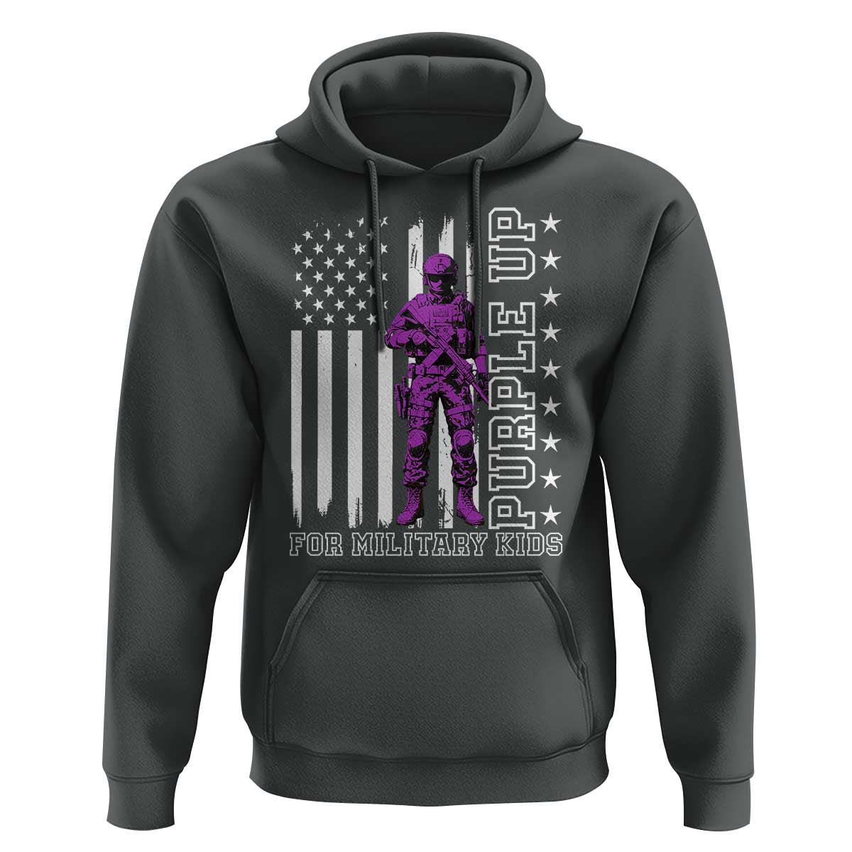 Purple Up For Military Kids Hoodie Military Child Month
