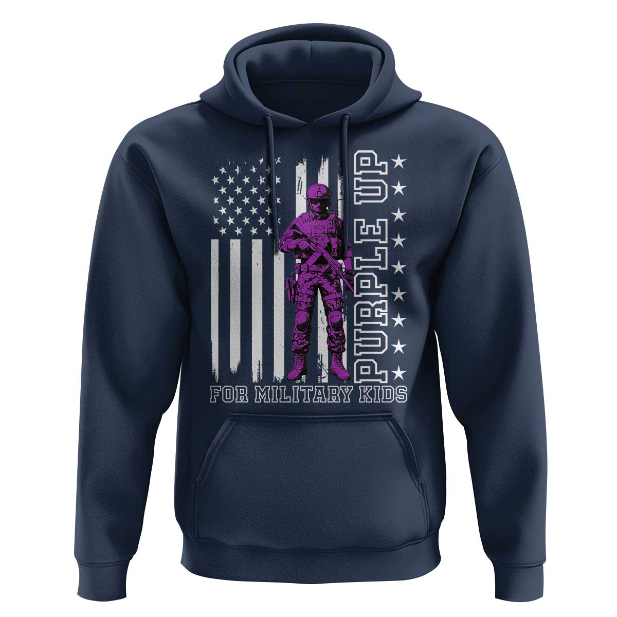 Purple Up For Military Kids Hoodie Military Child Month