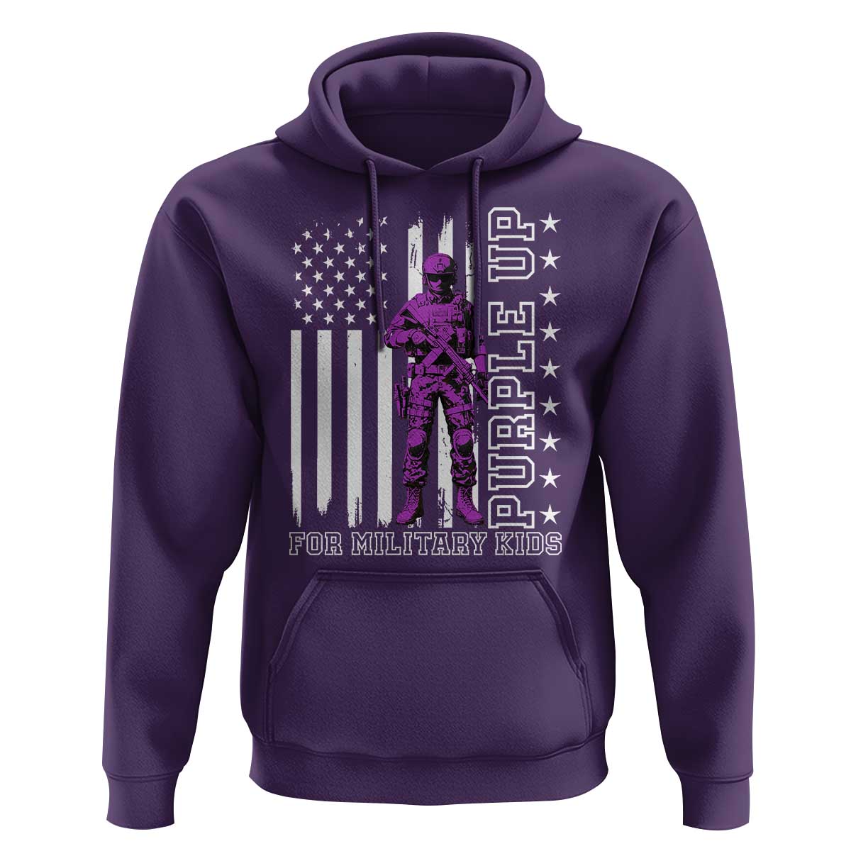 Purple Up For Military Kids Hoodie Military Child Month