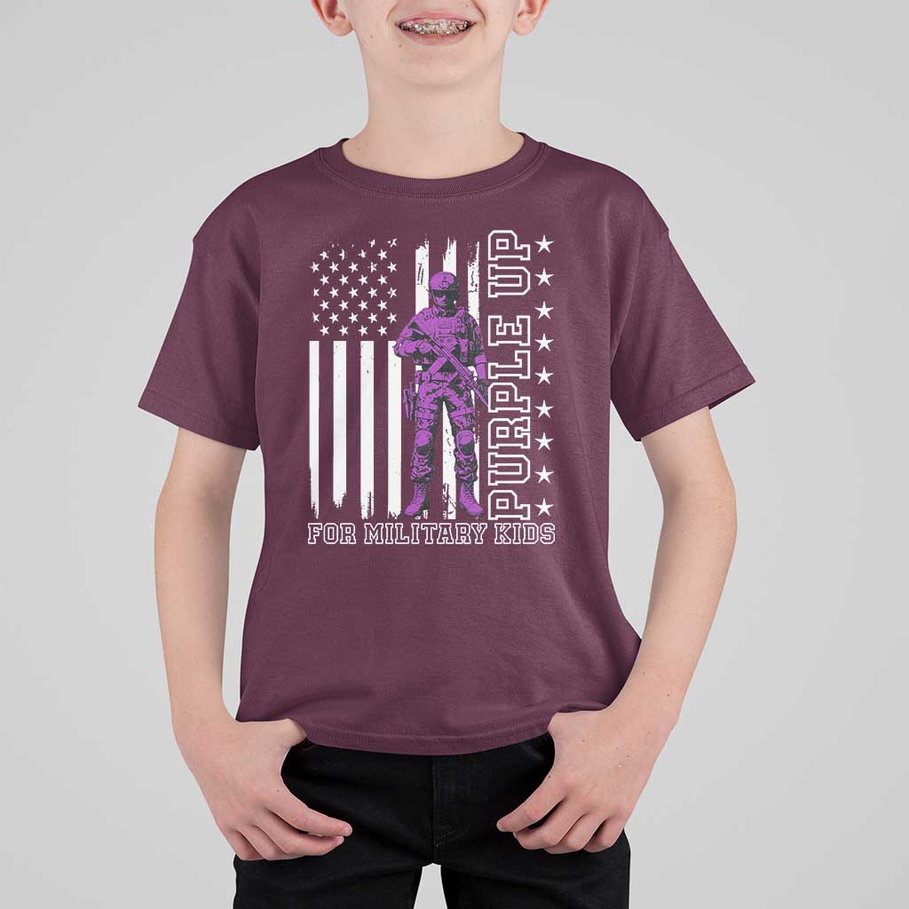 Purple Up For Military Kids T Shirt For Kid Military Child Month