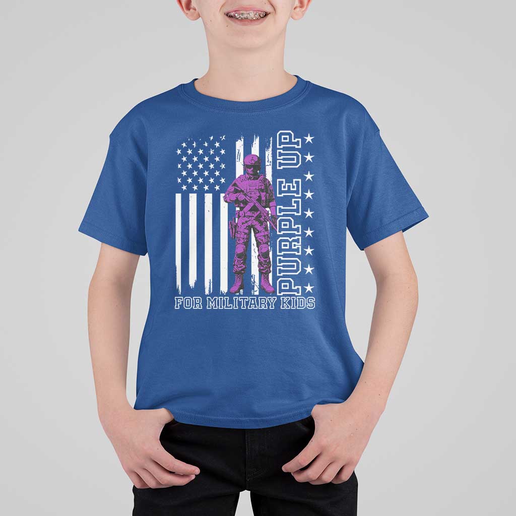 Purple Up For Military Kids T Shirt For Kid Military Child Month