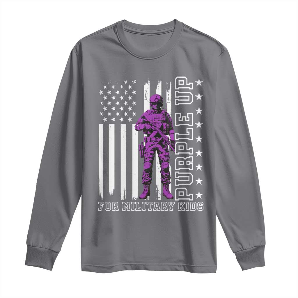 Purple Up For Military Kids Long Sleeve Shirt Military Child Month