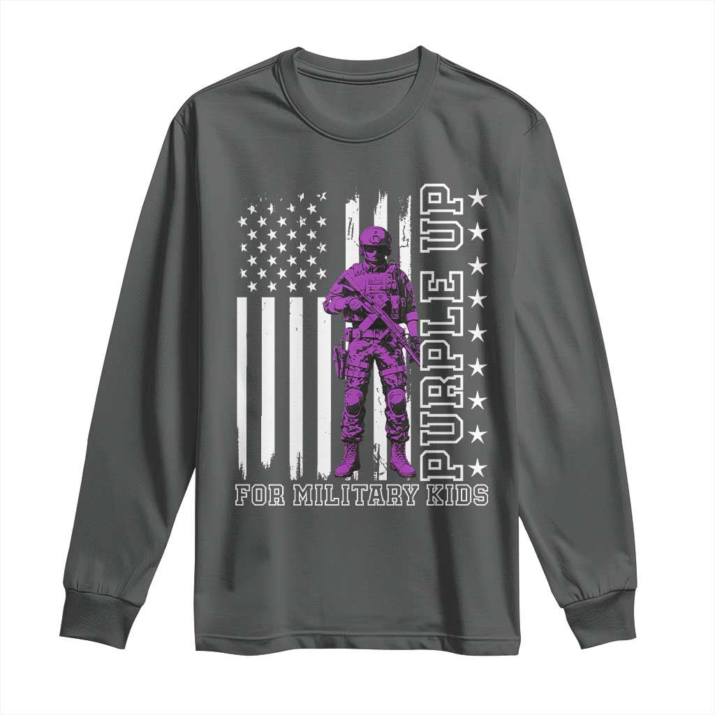 Purple Up For Military Kids Long Sleeve Shirt Military Child Month