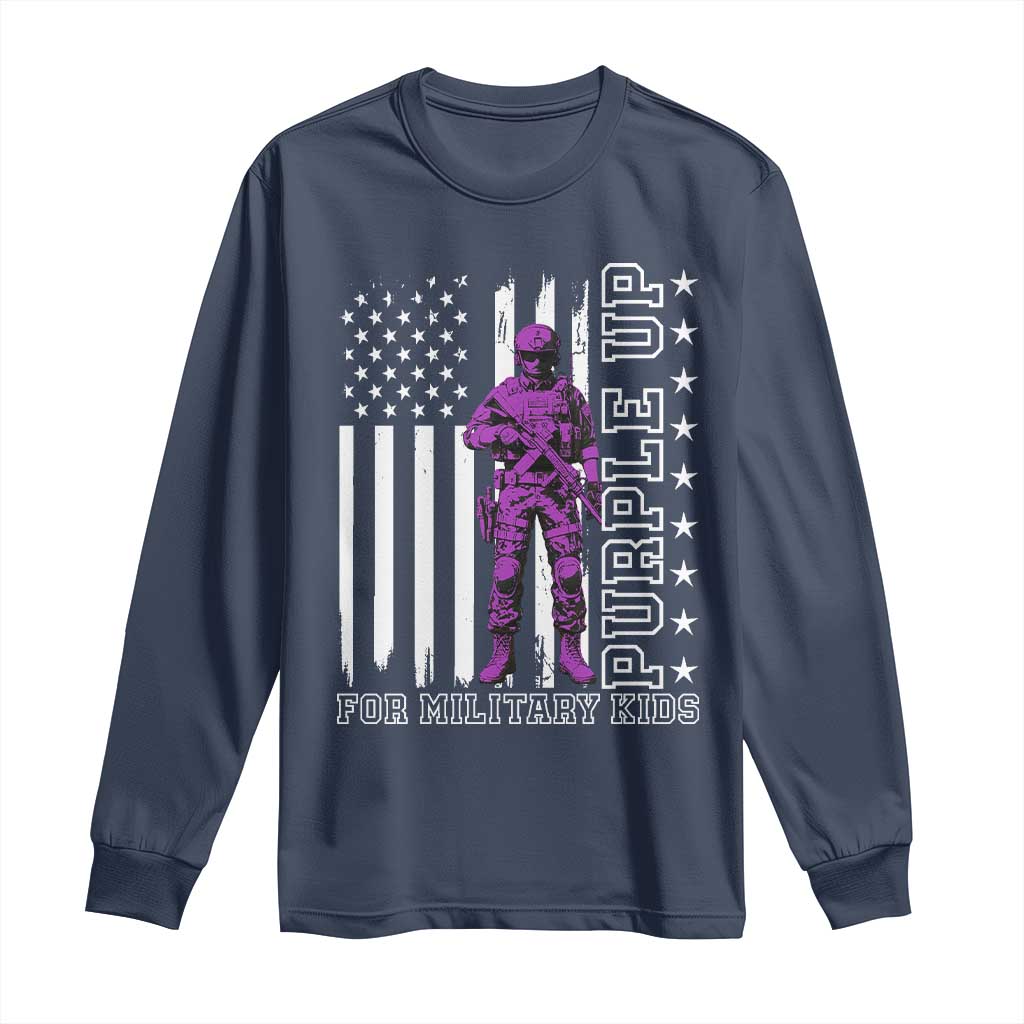 Purple Up For Military Kids Long Sleeve Shirt Military Child Month