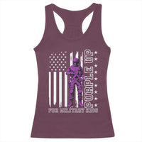 Purple Up For Military Kids Racerback Tank Top Military Child Month