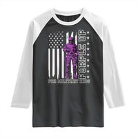 Purple Up For Military Kids Raglan Shirt Military Child Month