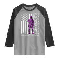 Purple Up For Military Kids Raglan Shirt Military Child Month