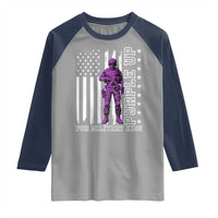 Purple Up For Military Kids Raglan Shirt Military Child Month