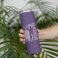 Purple Up For Military Kids Skinny Tumbler Military Child Month