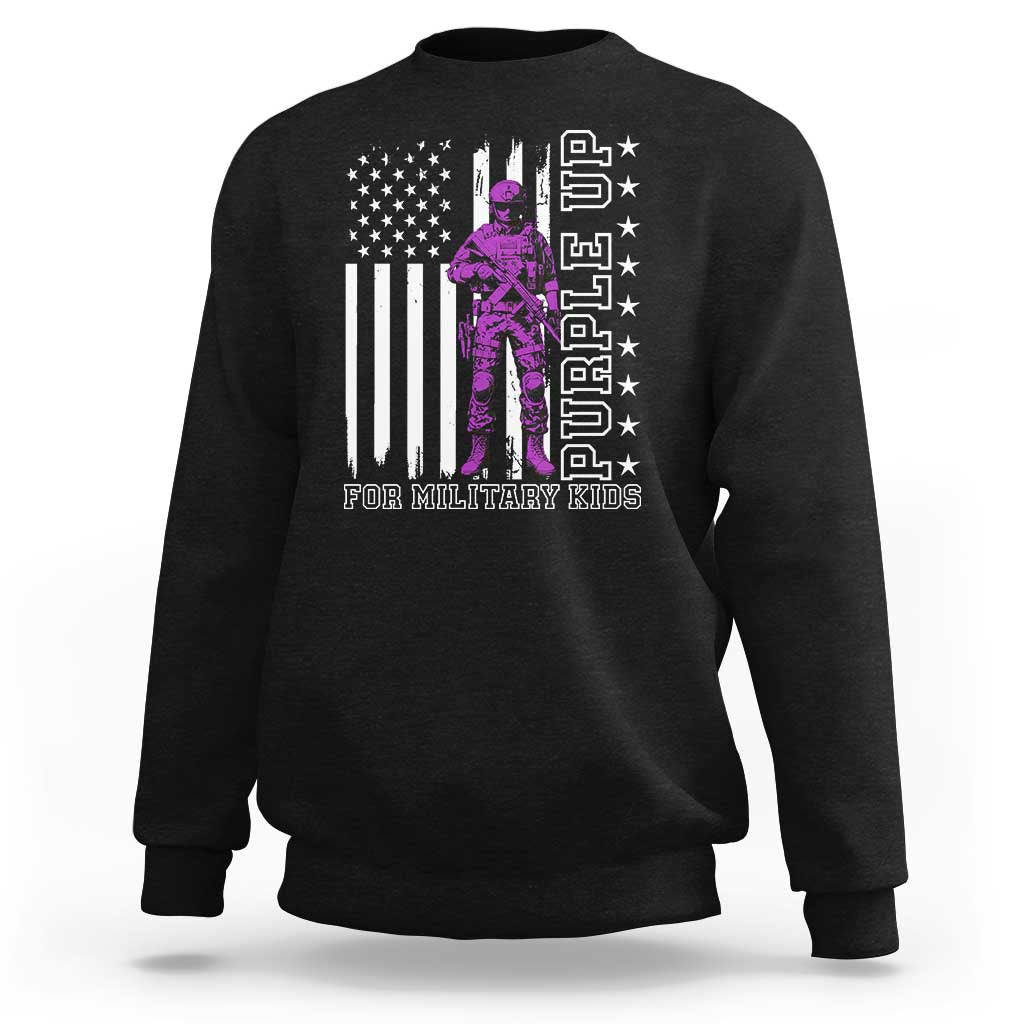 Purple Up For Military Kids Sweatshirt Military Child Month