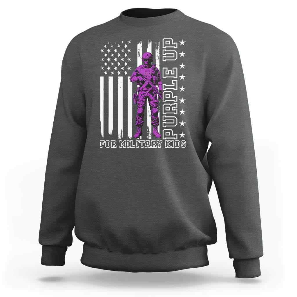 Purple Up For Military Kids Sweatshirt Military Child Month