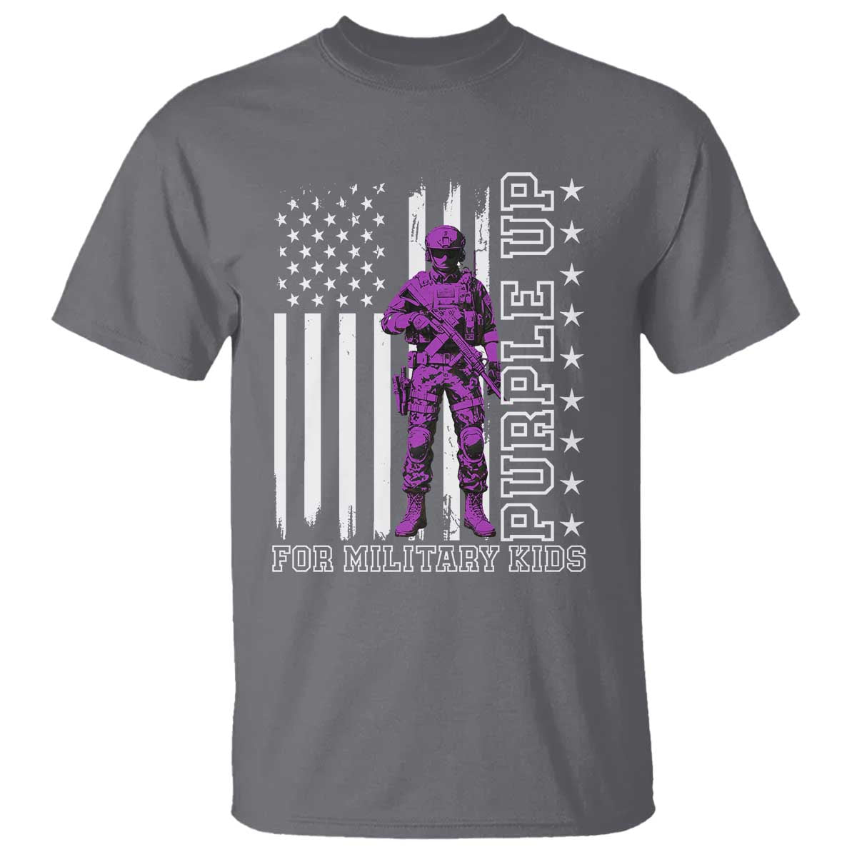 Purple Up For Military Kids T Shirt Military Child Month