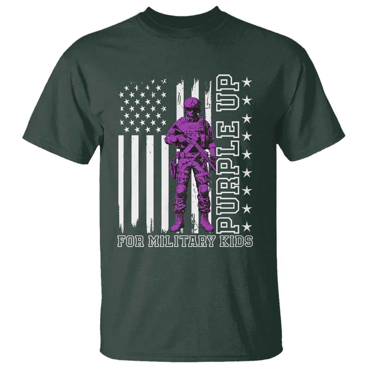 Purple Up For Military Kids T Shirt Military Child Month