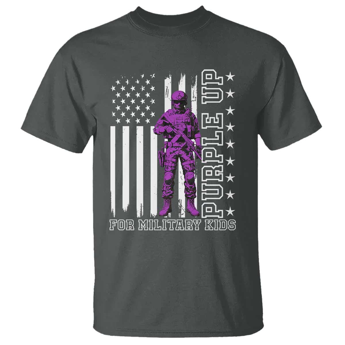 Purple Up For Military Kids T Shirt Military Child Month