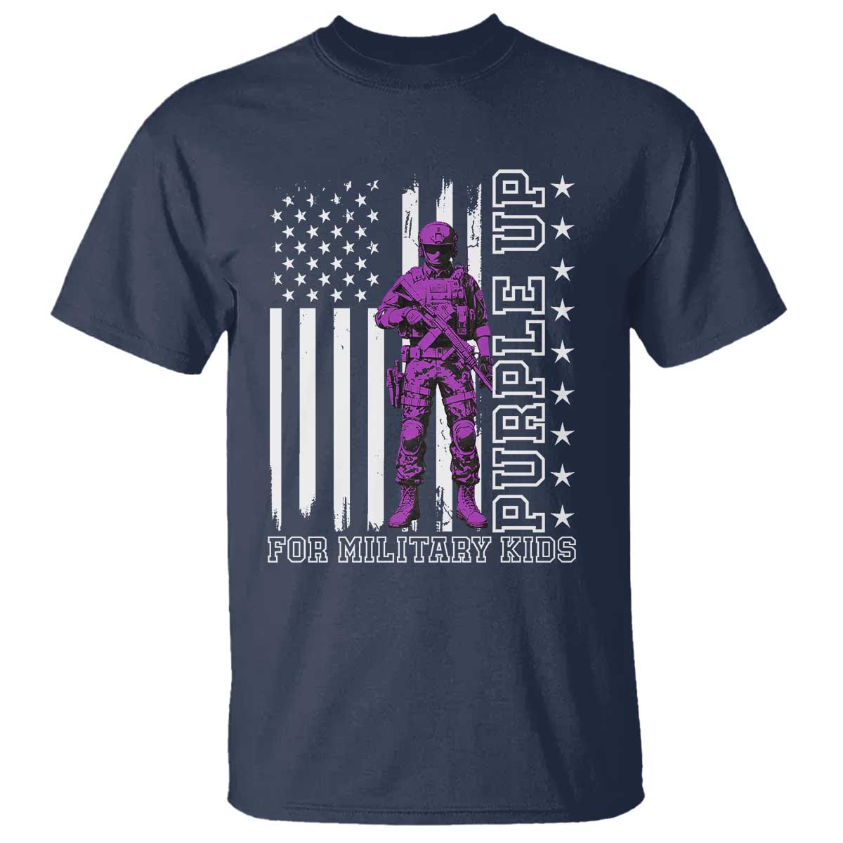Purple Up For Military Kids T Shirt Military Child Month