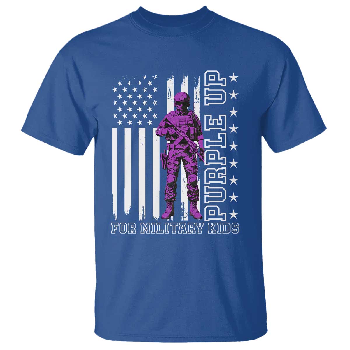 Purple Up For Military Kids T Shirt Military Child Month
