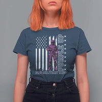 Purple Up For Military Kids T Shirt For Women Military Child Month