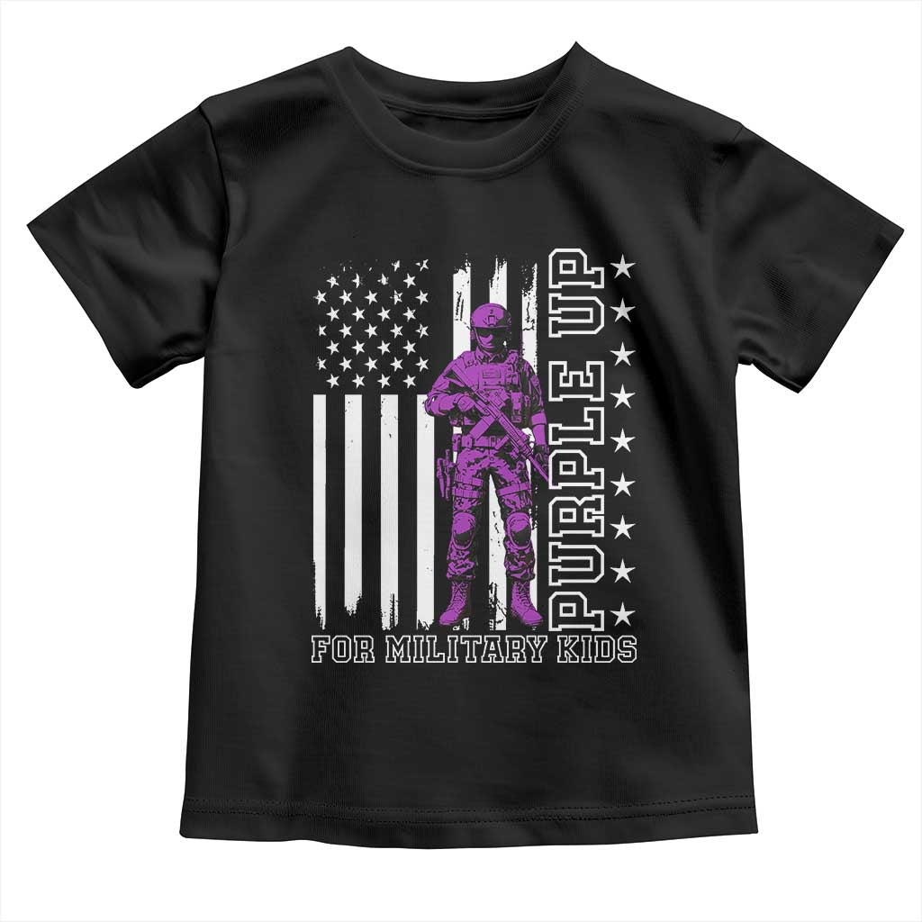 Purple Up For Military Kids Toddler T Shirt Military Child Month