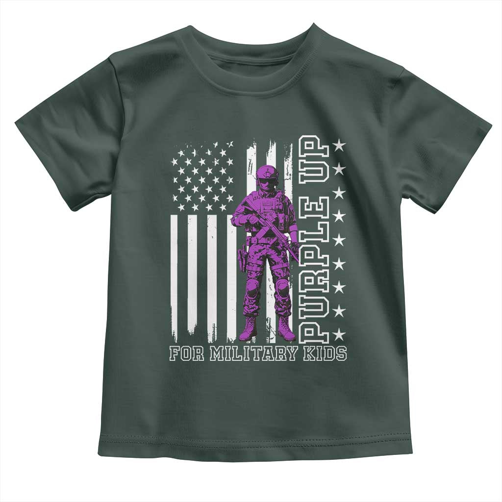 Purple Up For Military Kids Toddler T Shirt Military Child Month