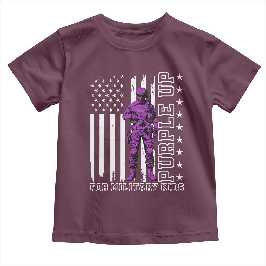 Purple Up For Military Kids Toddler T Shirt Military Child Month