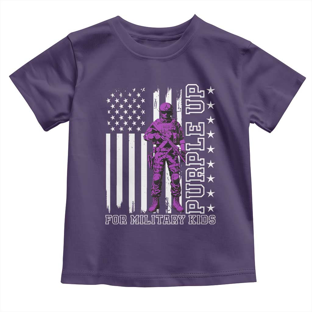 Purple Up For Military Kids Toddler T Shirt Military Child Month