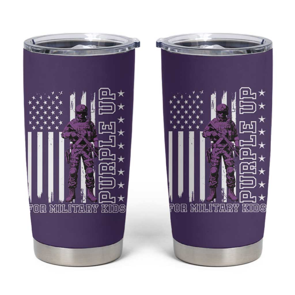Purple Up For Military Kids Tumbler Cup Military Child Month