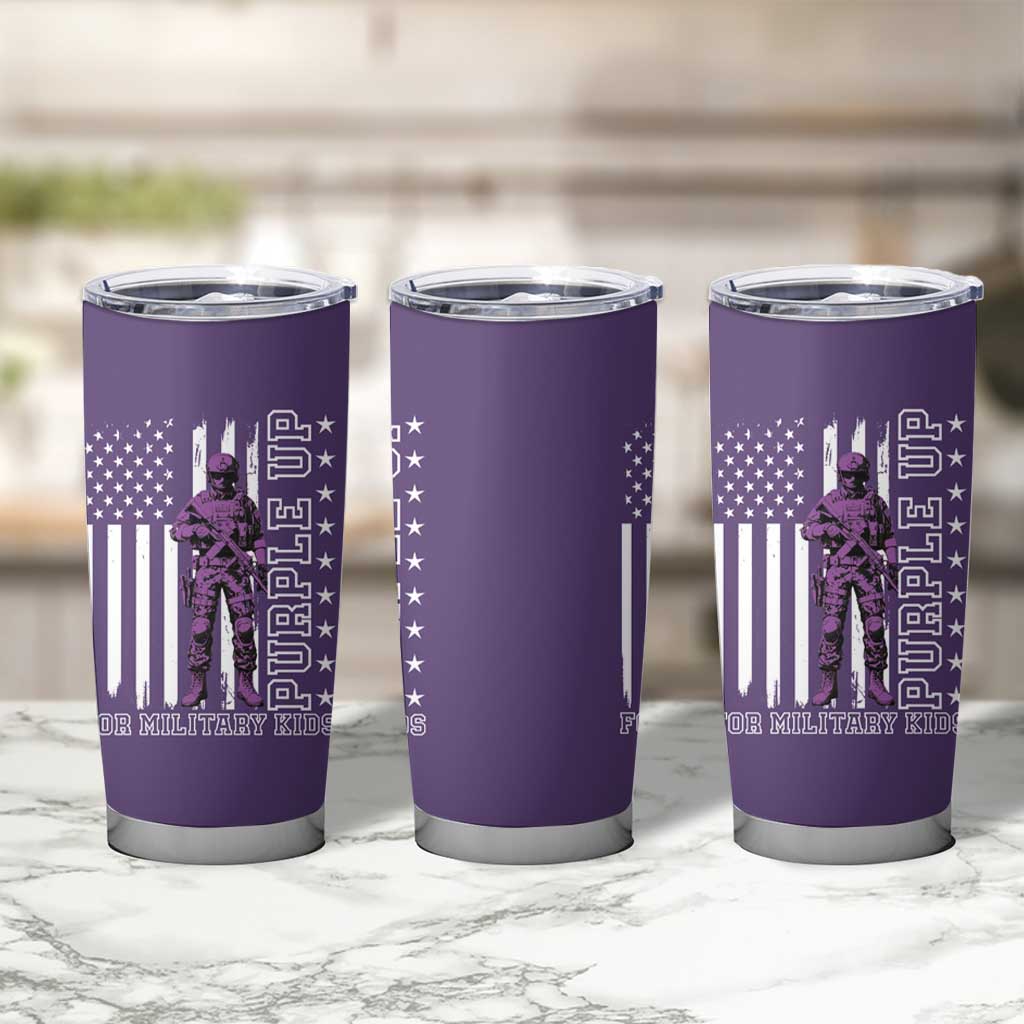 Purple Up For Military Kids Tumbler Cup Military Child Month
