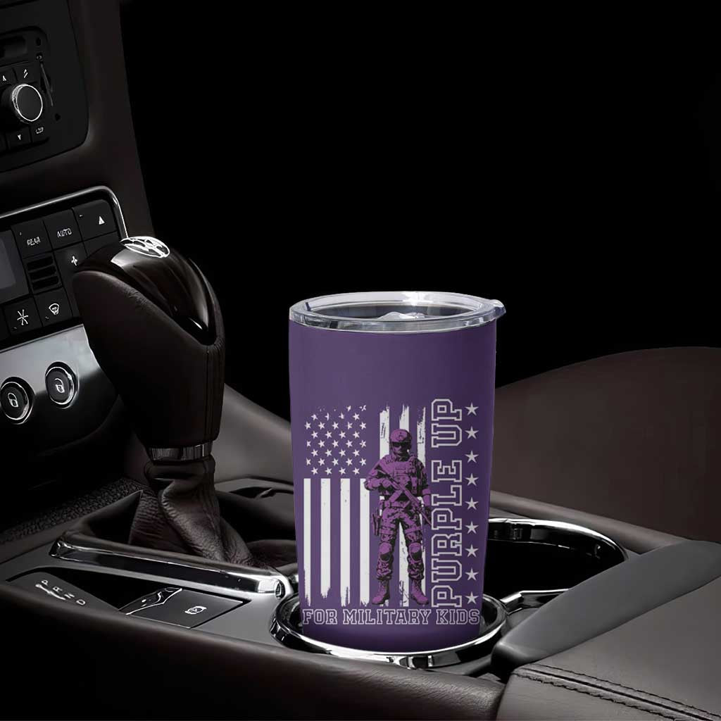 Purple Up For Military Kids Tumbler Cup Military Child Month