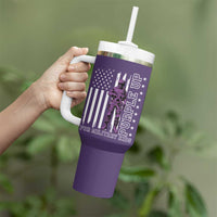 Purple Up For Military Kids Tumbler With Handle Military Child Month