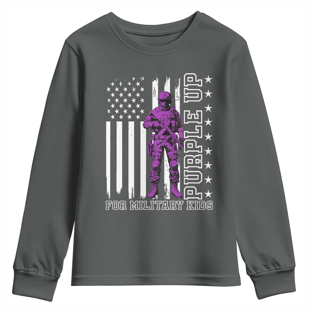 Purple Up For Military Kids Youth Sweatshirt Military Child Month