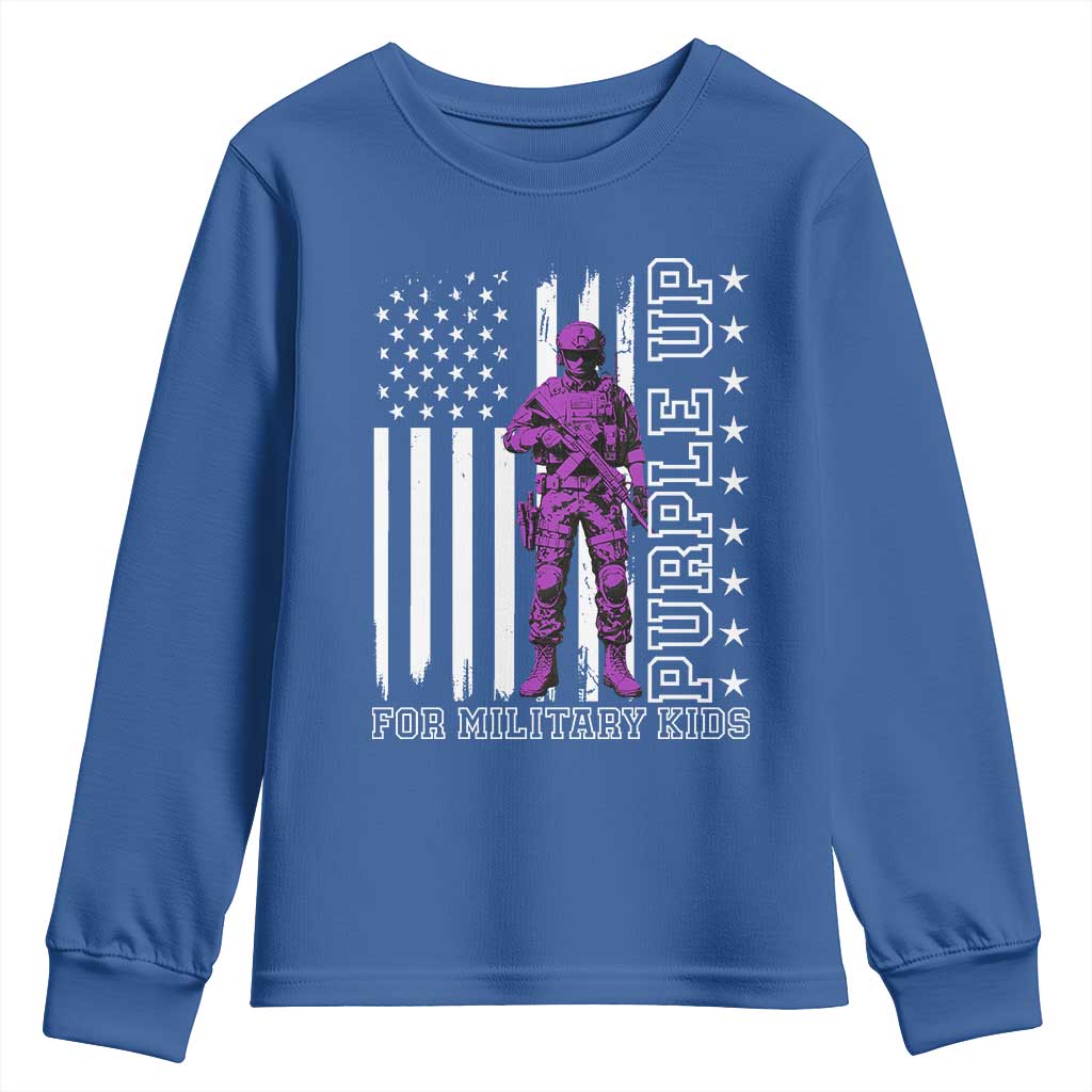 Purple Up For Military Kids Youth Sweatshirt Military Child Month