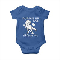Purple Up For Military Kids Baby Onesie Military Child Month Dinosaur