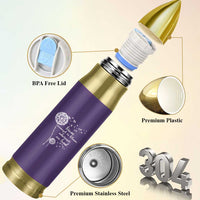 Purple Up For Military Kids Bullet Tumbler Brave Enough To Bloom Wherever We Land Month of Military Child