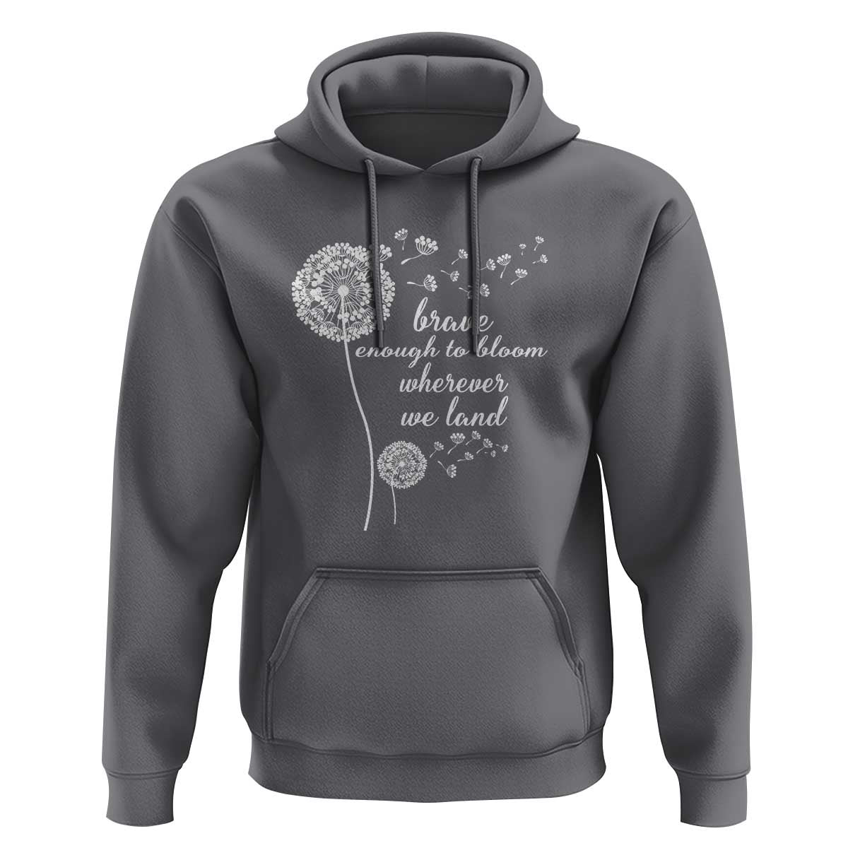 Purple Up For Military Kids Hoodie Brave Enough To Bloom Wherever We Land Month of Military Child