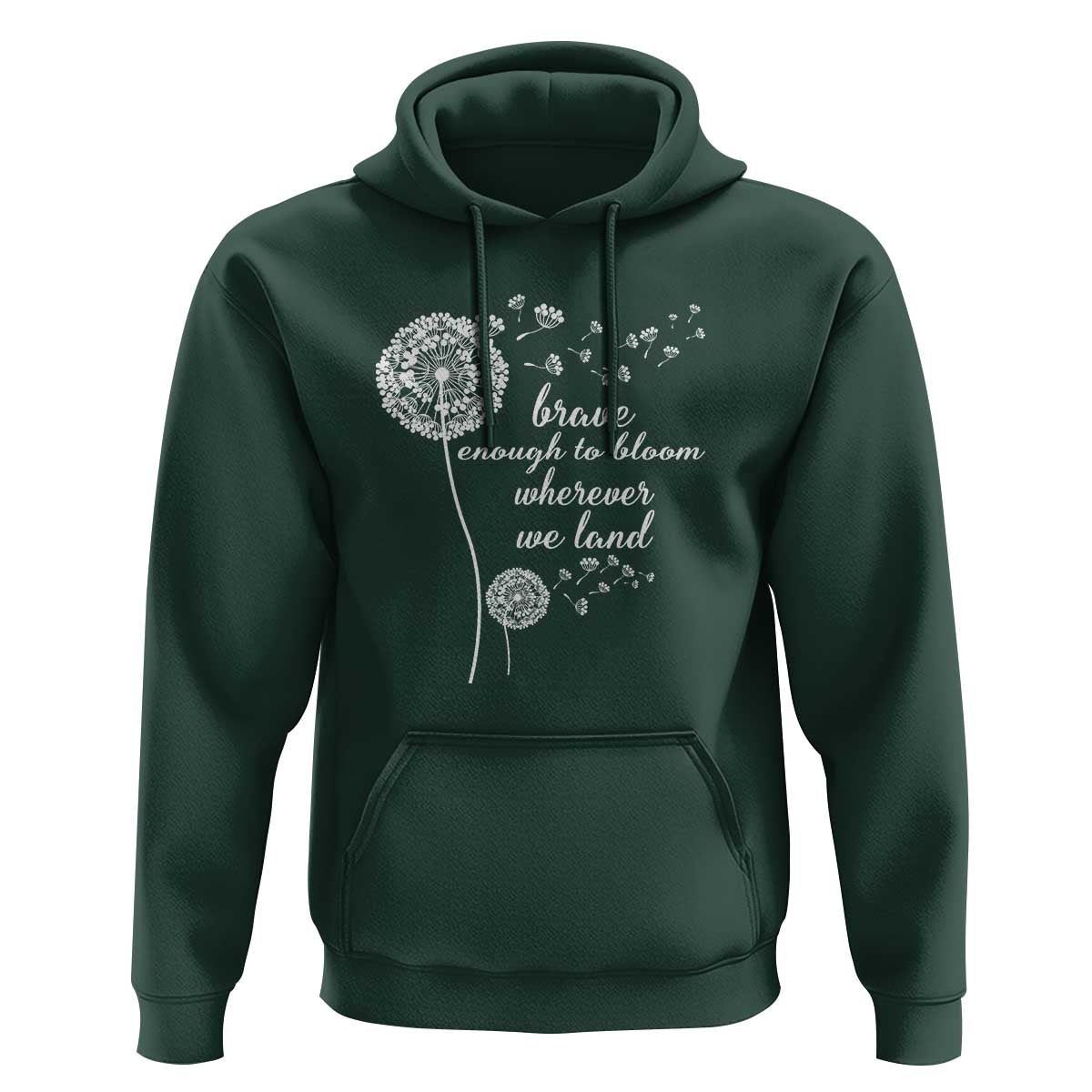 Purple Up For Military Kids Hoodie Brave Enough To Bloom Wherever We Land Month of Military Child