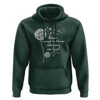 Purple Up For Military Kids Hoodie Brave Enough To Bloom Wherever We Land Month of Military Child
